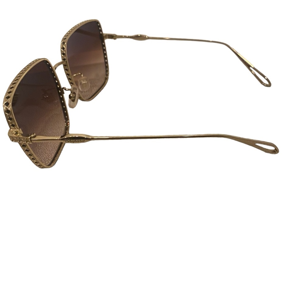 Chopard Square-Frame Sunglasses - Gold - image 8